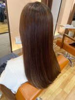 アビエクレール 河内花園(abije claire)&nbsp;ナチュラル艶ストレート×ブラウンベージュ