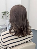 エニフォーイーストハム(Eni for eastham)&nbsp;透明感グレージュ/レイヤーカット/ミディアム/ウェーブ