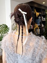 シアン ヘア デザイン(cyan hair design)&nbsp;【cyan】ガーリードレス × タイトニュアンスアレンジ