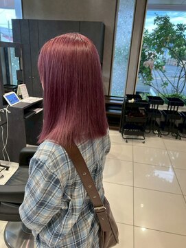 アース 南福島店(HAIR&MAKE EARTH) ピンクカラー