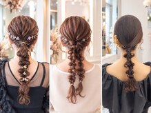 マロウ(mallow)の雰囲気（お花を使ったヘアアレンジが◎網下ろし、タイトポニー[顔周り]）