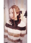 大人 両サイド編み込み ツインテール