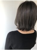 オリーブベージュ×外ハネボブ
