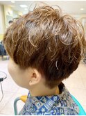 マッシュベリーショート×ニュアンスパーマ