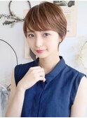ひし形ショートで小顔に可愛く☆