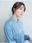 ナチュラルショート_オリーブカラーハイライトカラー_47246