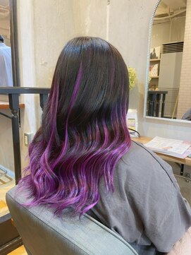 ラグシス ザ ヴィンテージ(LUXIS THE VINTAGE) 【シールエクステ】パープルグラデーション