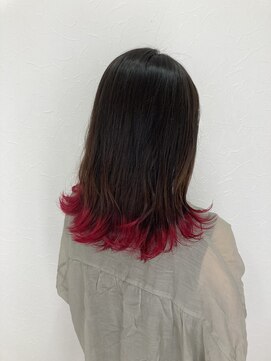 シエル 立川店(CIEL) 【CIEL 佐藤】裾カラー　レッド