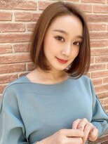 ロンドアリシア 金山(Lond Alexia) 【Lond Alexia】柴田知亜希 マロンベージュとかきあげボブ