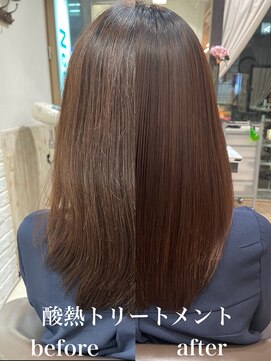 ネオリーブアオバ 高田馬場店(Neolive aoba) 酸熱トリートメント/ビフォーアフター