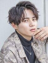 小久保style☆2wayバングフェザーバングプラチナベージュウルフ