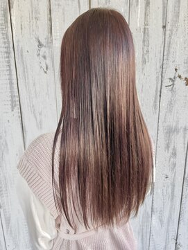 エスハートオブヘアー 植田店(ES Heart of HAIR) 【ES 伊藤】オータムスタイル No67 ツヤ髪ミルクティーピンク