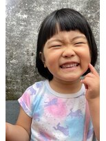 ヘアーラウンジ エゴ(Hair Lounge EGO) ぱっつん前髪がかわいいボブ キッズカット 女の子 武蔵新城 槙本