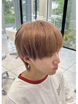 エース 岡崎店(Ace) ピンクベージュ　マッシュウルフ