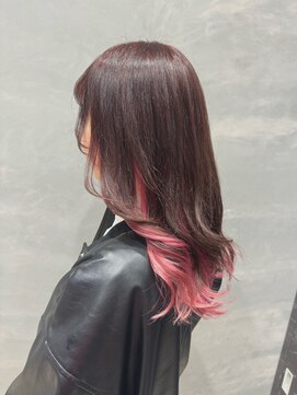 ナンバー 大分中央町店(N°) 【N°大分】@number_oita  ☆ベビーピンクインナーカラー☆