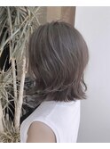 #グレージュ#ボブ#外はね#ベージュ#20代30代40代