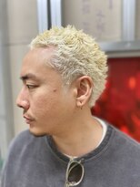 メリケンバーバーショップ トーキョー(MERICAN BARBERSHOP TYO)&nbsp;ハイライト/マッシュパーマ/ウルフ/アッシュブラック112