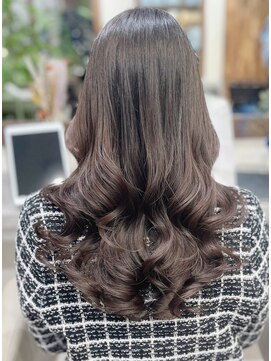 アミー 駒澤(Ammy komazawa) ミディアム韓国風パーマ デジタルパーマ/コテ巻き風パーマ 纐纈