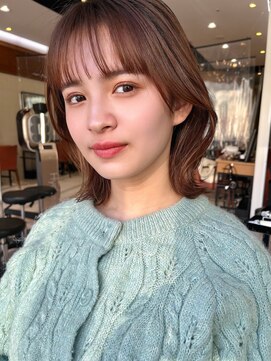 ラフ フロム ガーデン(Laf from GARDEN) くびれ/ミディ/韓国風/ピンクブラウン/美髪