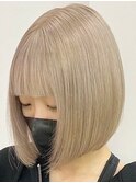 ミルクティーベージュ[新宿駅/美髪/ピンクブラウン]
