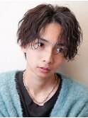 【セクシーセンターパート】波巻きスパイラル大人色気ヘア