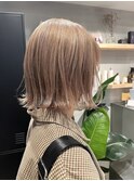 ボブ　ミルクティーベージュ