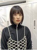 ◎切りっぱなしボブ縮毛矯正ミニボブストレートパーマ