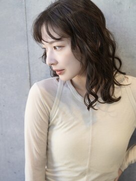 メロン 恵比寿(MERON) 【奥村】ウェービーパーマ×鎖骨レングス［パーマ／恵比寿］