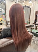 成人式後の色抜けでベージュ→ピンクレッドへ
