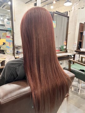 ビューティアンドスパ ガガ(GAGA) 成人式後の色抜けでベージュ→ピンクレッドへ