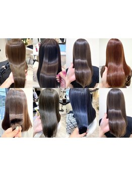 【平塚駅徒歩1分★】酸性ストレートでダメージレスにこだわった髪質改善！自然な仕上がりで憧れのツヤ髪に