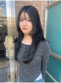 レイヤーカット　ブルージュ　ネイビーブラック　髪質改善