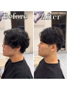 アッシュ 桜木町店(Ash) 横浜”曲がる縮毛矯正ニュアンスメンズ縮毛矯正