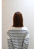 ワンレンストレート