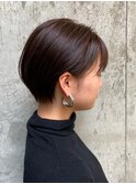 大人可愛い20代30代40代小顔丸みくびれ髪質改善耳かけショート