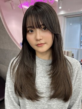ロンドワン 三宮元町(Lond one) ワンホンレイヤーカット/顔周り後れ毛フェザーバング/前髪カット