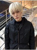 ブロンド　マッシュショート