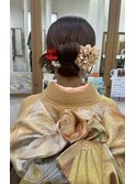 リボンカチモリヘア/結婚式ヘア/着物ヘア/ヘアアレンジ