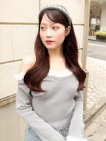 レア 表参道(L'ea)&nbsp;イメチェンピンクベージュアンブレラカラー前髪クールショート