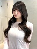 コテ巻き/韓国風/ツヤ髪/ワンホン/顔周りカット/小顔ヘア/渋谷