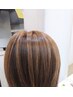 カット+カラー(全体白髪染め)+メッシュ、ハイライト ¥10000