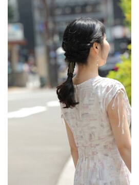 エンディアリング 東銀座(Endearing) 小顔ひし形 レイヤーカット 透明感カラー