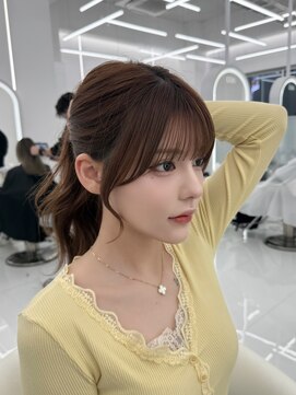 コア 表参道(COA) ポニーテールにしても可愛い顔まわりカット