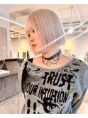 大人可愛いくびれショートボブレイヤー小顔盛り顔まわりカット