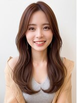 アンジュール(UNJOUR.)&nbsp;髪質改善ブラウンレイヤー/大人可愛い夏カラー小顔