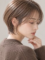 アビント バイ レシッド 武蔵小杉(abinto by rcid)&nbsp;透け感ライトブラウン丸みのある大人ショート