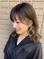 ヘアー アイス カンナ(HAIR ICI Canna)&nbsp;後れ毛×ポイントカラー×ミディアム