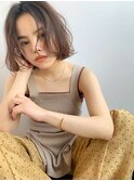 【MILK/MURIEL macoto】ココアブラウンニュアンスボブ