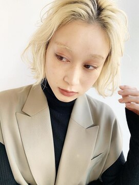 アンドレイ 表参道(andrey) 【ANDREY shunpei】ニュアンスボブ　ホワイトベージュ