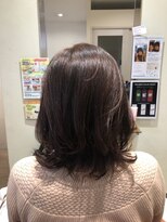 ヘアーサロン ダダ(hair salon DaDa)&nbsp;大人可愛い外ハネボブブラウン ネオウルフ20代30代40代